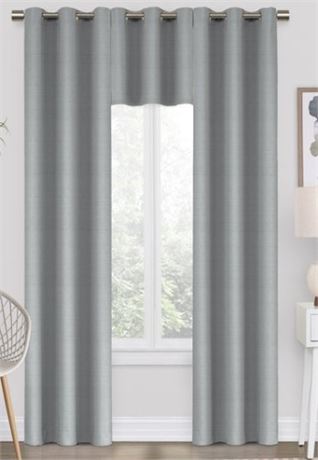 Lot of (3) Eclipse Thermaback 42''x84'' Curtains, Gray