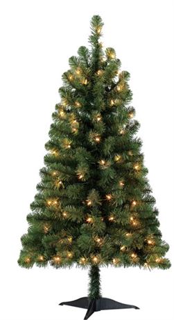 Holiday Time 4 ft Indina Green tree w/clear lights