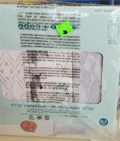 Aden + Anais 3 pack of Easy Swaddle wraps