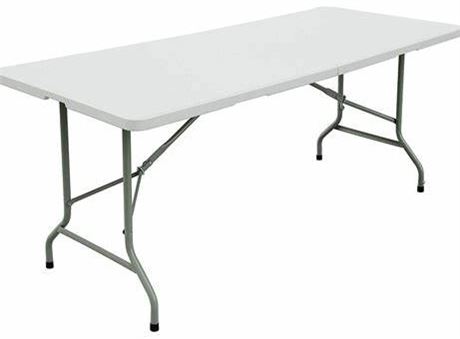 Skonyon 5 ft fold in half Table. White