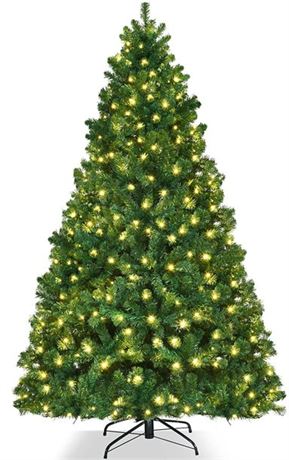 Sugift 6 ft Pre lit LED Christmas Tree