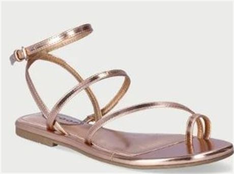 Scoop Womens Strappy Flat Sandals, Size 9