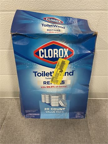 Clorox ToiletW& Disinfecting Refills, Disposable W& Heads - 20 Count