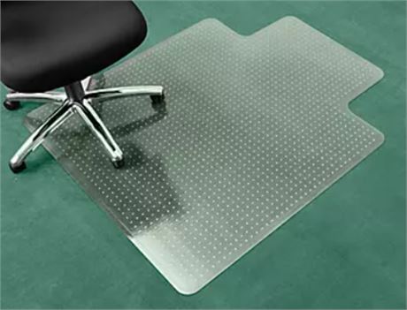 Mind Reader Office   Chair Mat for Hardwood Floors, PVC, 47L x 35.25W x 0.125H,