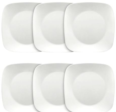 Corelle Square Vitrelle Plates (6)