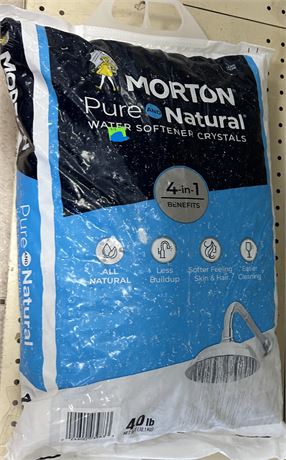 Morton 40 lb bag of Water Softener Crystals