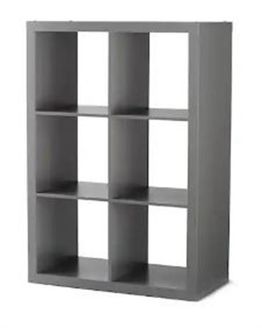 Better Homes and Gardens 6 cube organizer, Rustic Gray