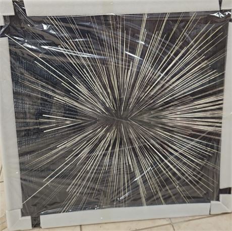 Aluminum Crystal 36 in x 36 in wall art