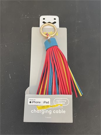 Heyday Iphone KeyChain USB to Lightning, Rainbow
