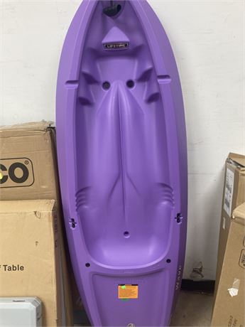 Lifetime 6 foot kids kayak, purple, **HAS SUPERFICIAL CUT IN PLASTIC, SEE PIC**