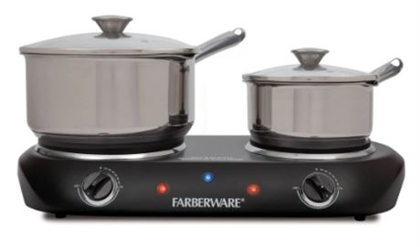 Farberware Double Burner 1800 watt electric Cooktop