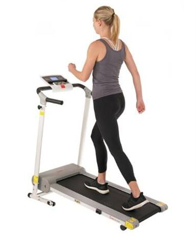 Sunny Health & Fitness Easy Assembly Motorized Treadmill for Walking, Running, H