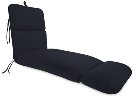 Jordan Manufacturing 74 x 22 Blue Rectangle Chaise Lounge Outdoor Seating Cushio