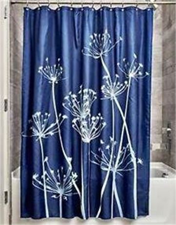 IDesign Thistle Fabric Shower Curtain - 72 X 72-Inch,