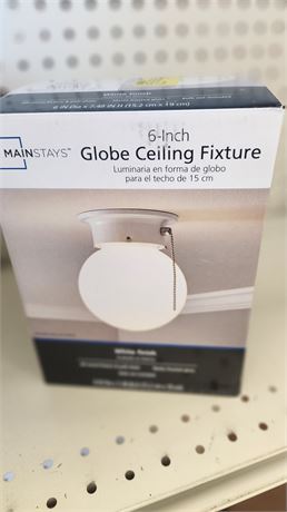 Mainstays 6 inch Globe ceiling fixture