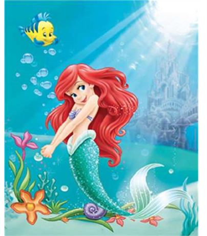 Disney Princess Little Mermaid Ariel Throw Blanket