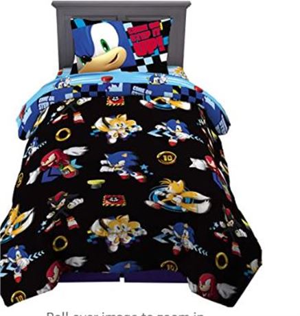 Sonic the Hedgehog Supersonic Speed 4 piece twin Bed set