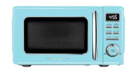 Galanz Retro .7 microwave, bebop blue