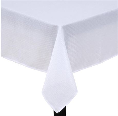 Mainstays 60"x102" Fabric Table Cloth, White