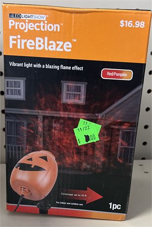Projecton fire blaze red/pumpkin light