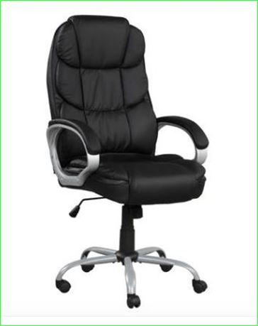 Lifestyle Solutions Rose High Back Adjustable Swivel Office Chair, Black