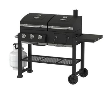 Expert Grill 3 bunrner Gas and Charcoal Grill