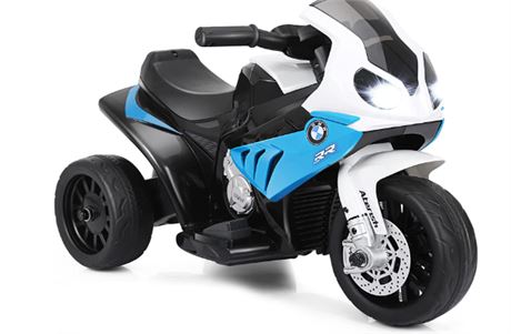 Honey Joy Childrens Electronic Toy Motorcycle, Blue