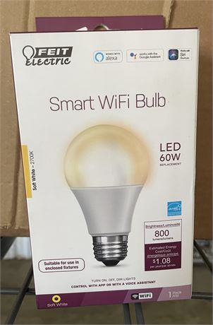 Feit Electric smart wifi bulb 60w