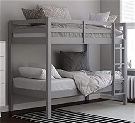 Dorel Metal Bunk Bed, Gray