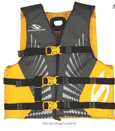 Stearns Youth Coast Guard Approved Life Vest, 50-90 lbs