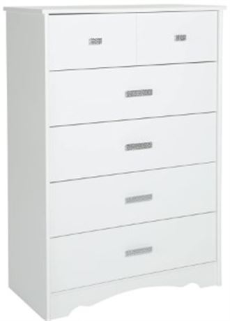 Rich Ya 6 drawer vertical Dresser, white