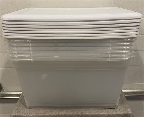 (7) Sterilite 41-Quart  Storage Box