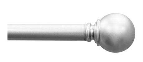 Mainstays Ball Drapery Rod, 84"-120", Nickel