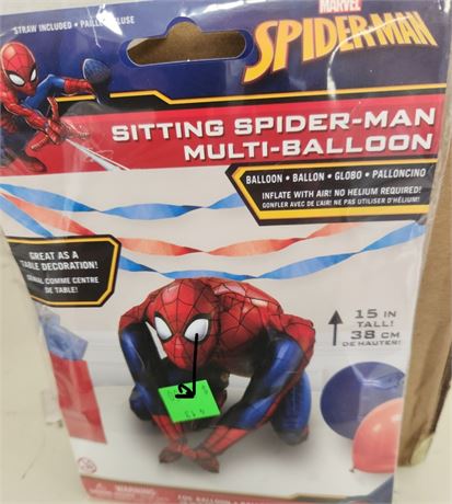 Box of roughly 15 Giant Spiderman Balloons