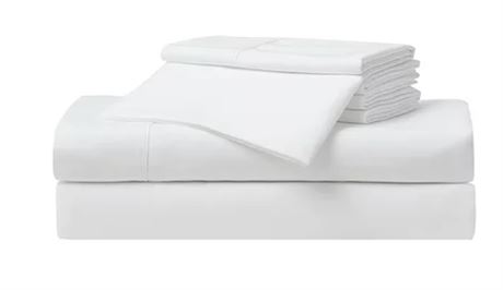 Serta So Soft Soft Washed and Brushed 3 piece bedding set, sage/white, KING