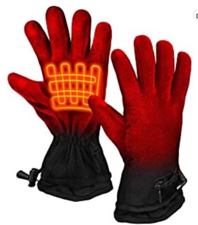 Action Heat AA Battery Heated Mittens, Black. 4 hour run time
