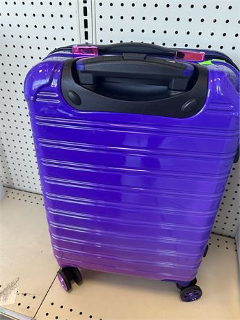 ifly 18" Hardside Spinner, purple **HAS A DENT IN CORNER, SEE PIC**