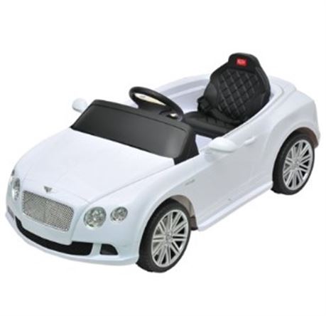 Costway Bentley Kids Ride On Car, White