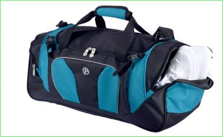 Protege 22 Sport Duffel Bag, Aqua/Black