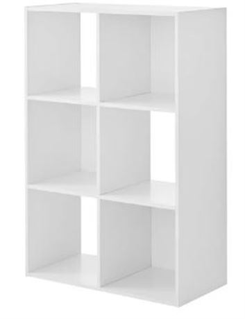 Mainstays 6 cube Organizer, White