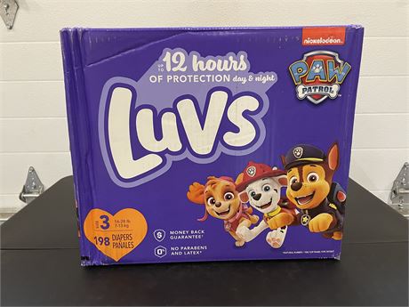 Luvs Diapers Size 3, 198 Count