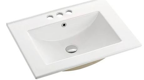 Swiss Madison 24 inch Bathroom Vanity top with wide spread holes