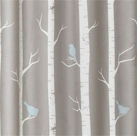 Lush Décor Bird on the tree Shower Curtain