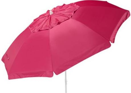 Mainstays 8 foot beach umbrella, red