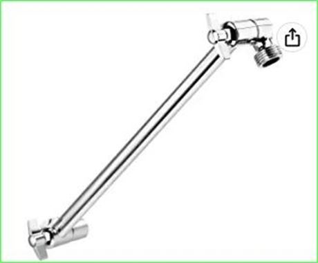 HotelSpa 11-inch Brass Height/Angle Adjustable Extension Arm, Chrome