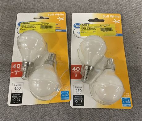 (2) Great Value LED Light Bulb, 5 Watts (40W Eqv.)