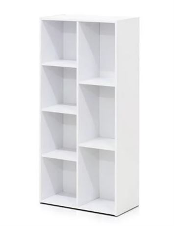 Furinno 7 Cube Reversable Open Shelf, White