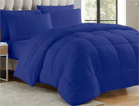 Luxurious Down Alternative Comforter, Blue, Twin
