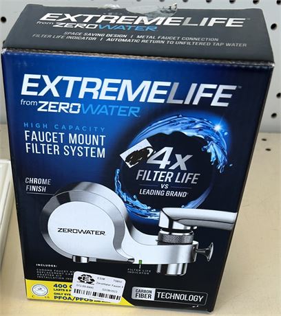 Extreme Life Faucet Mount Filter System, Chrome