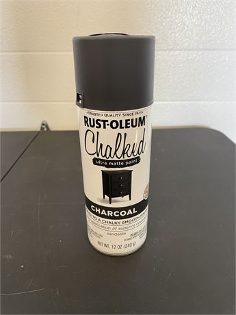 Rust-Oleum 12oz Chalked Ultra Matte Spray Paint Charcoal